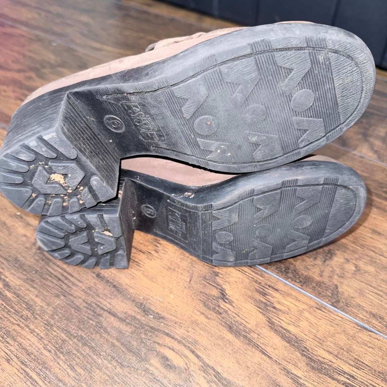 Lower East Side Chunky Heel Platform Loafers Size 6 Brown 90s Grunge 6