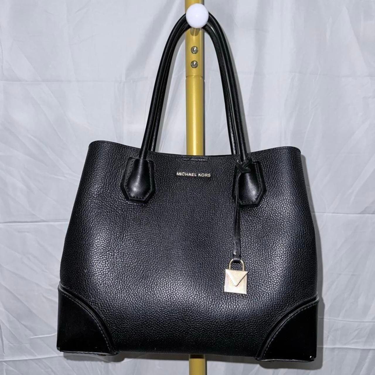 Michael Kors Mercer Pebbled Leather Tote Black 3