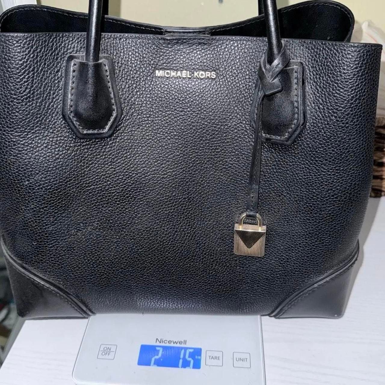 Michael Kors Mercer Pebbled Leather Tote Black 8