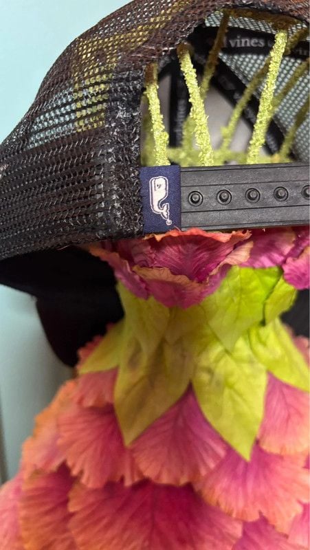 Vineyard Vines Black on black baseball hat 4