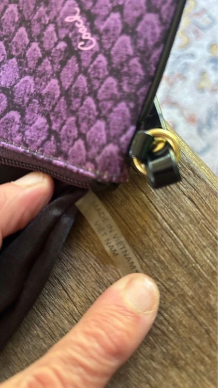 Coach Taylor Snake Print Small Wristlet 6