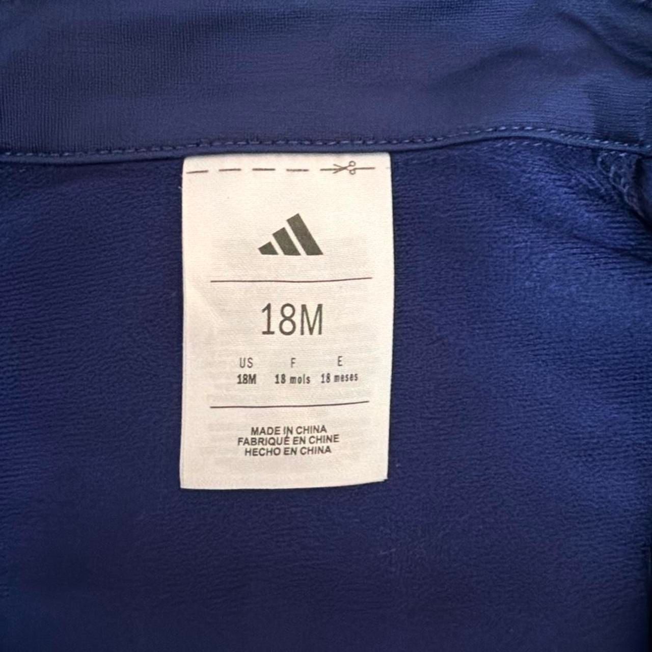 Adidas Tracksuit Size 18M Navy Blue Pink Stripe Athletic Set 3