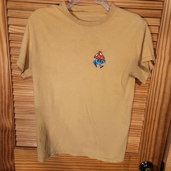 Volcom Men's Fun Guy Embroidered Earth-Tone Graphic Tee