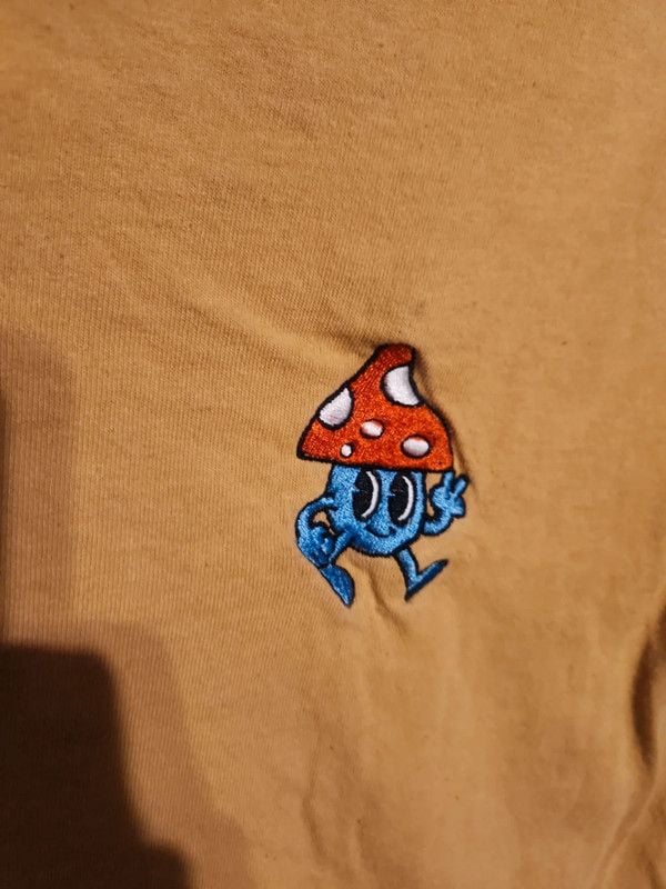 Volcom Men's Fun Guy Embroidered Earth-Tone Graphic Tee 3
