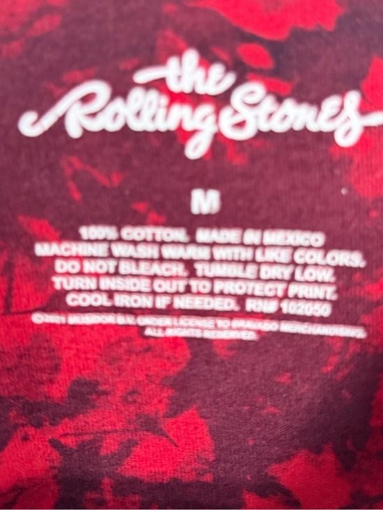 the Rolling Stones Red and Black Tie-Dye Kids Graphic Tee with Tongue Logo 4
