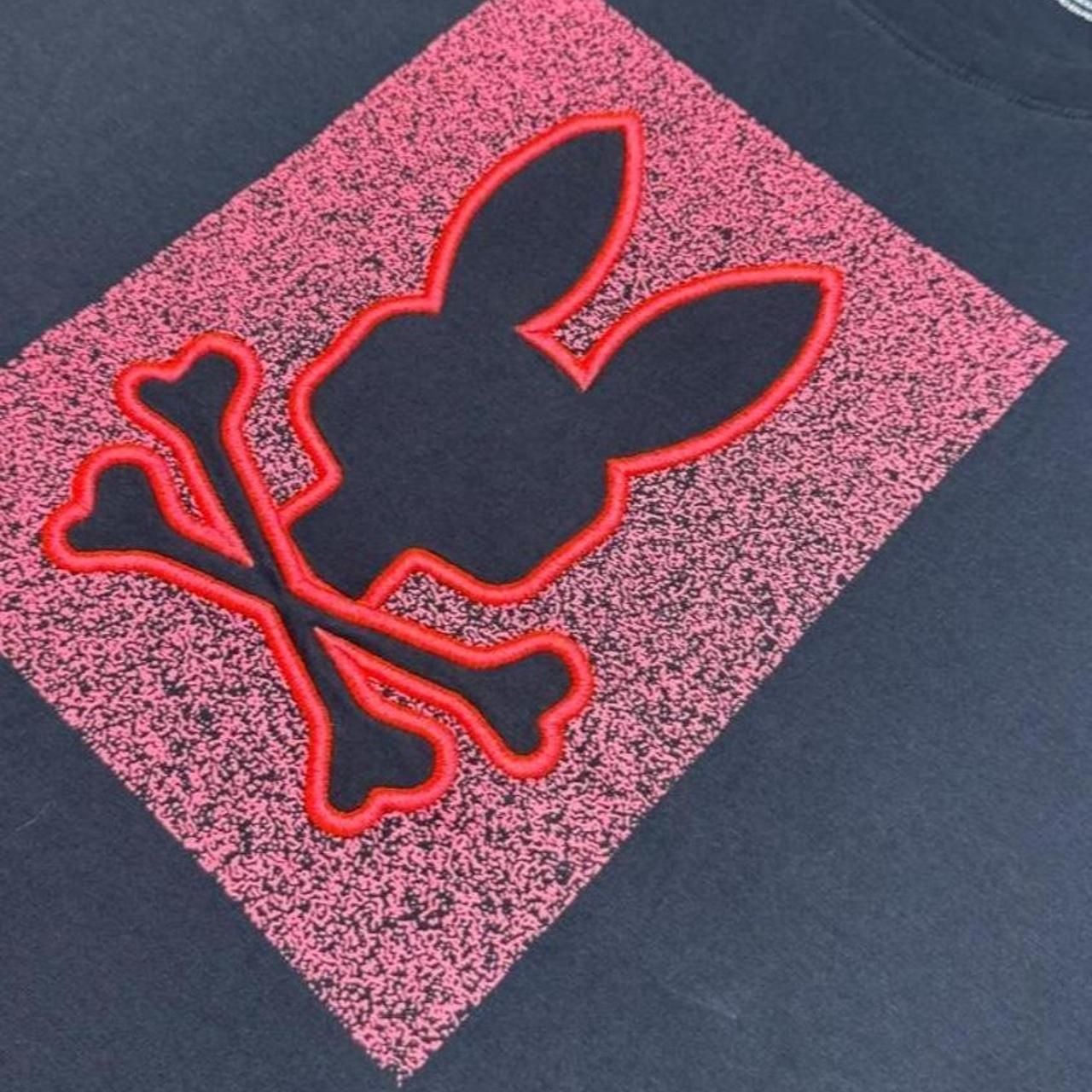 Psycho Bunny Graphic T-Shirt Size 7 Black Pima Cotton 3