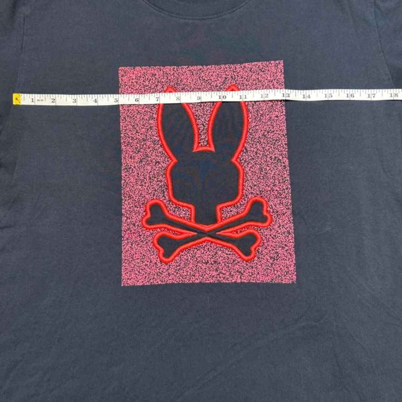 Psycho Bunny Graphic T-Shirt Size 7 Black Pima Cotton 7