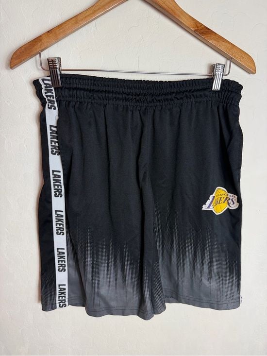 NBA Black Gradient Lakers Boys' Athletic Shorts 3