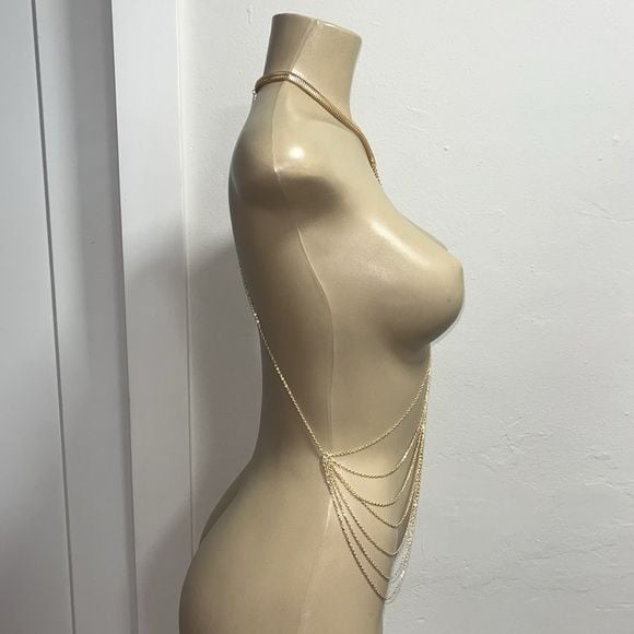 Scarlet Elias HOT Golden Body Chain Jewelry 4