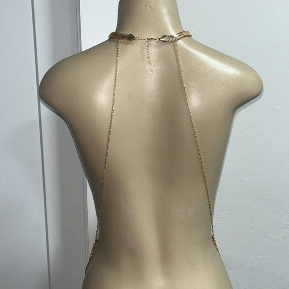 Scarlet Elias HOT Golden Body Chain Jewelry 5
