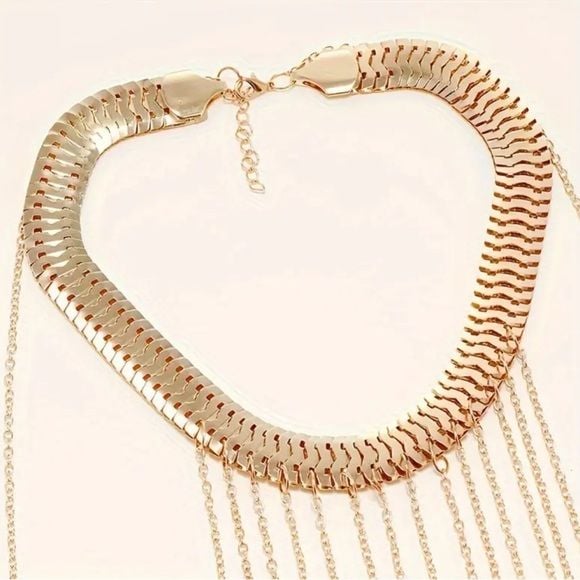 Scarlet Elias HOT Golden Body Chain Jewelry 6