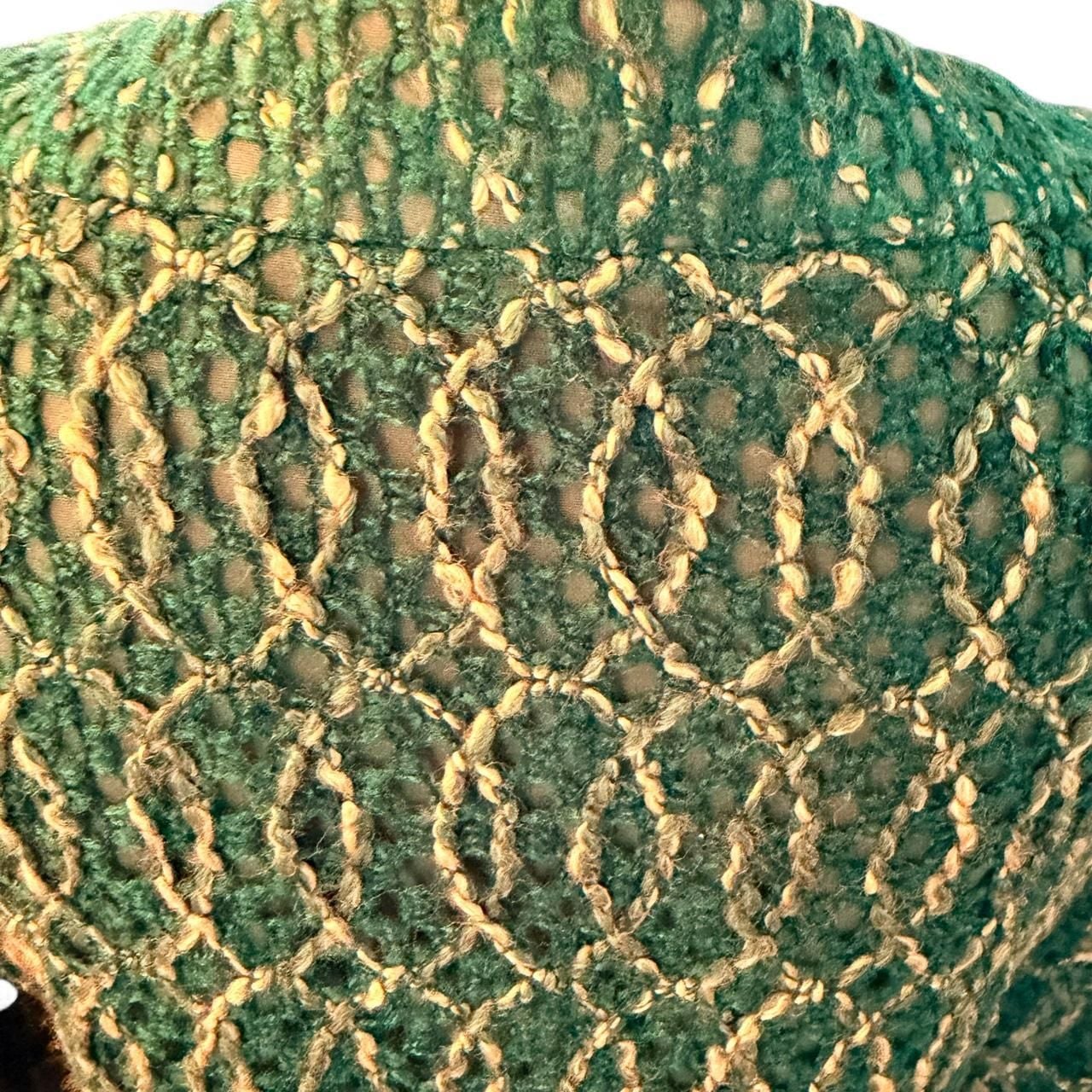 Young Essence Green Lace Coat Dress Large Vintage Y2K 7
