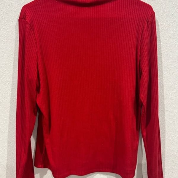 a new day Ribbed Long-Sleeve Top - Red