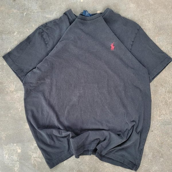 Polo Ralph Lauren Vintage 90s Black T-Shirt Size M