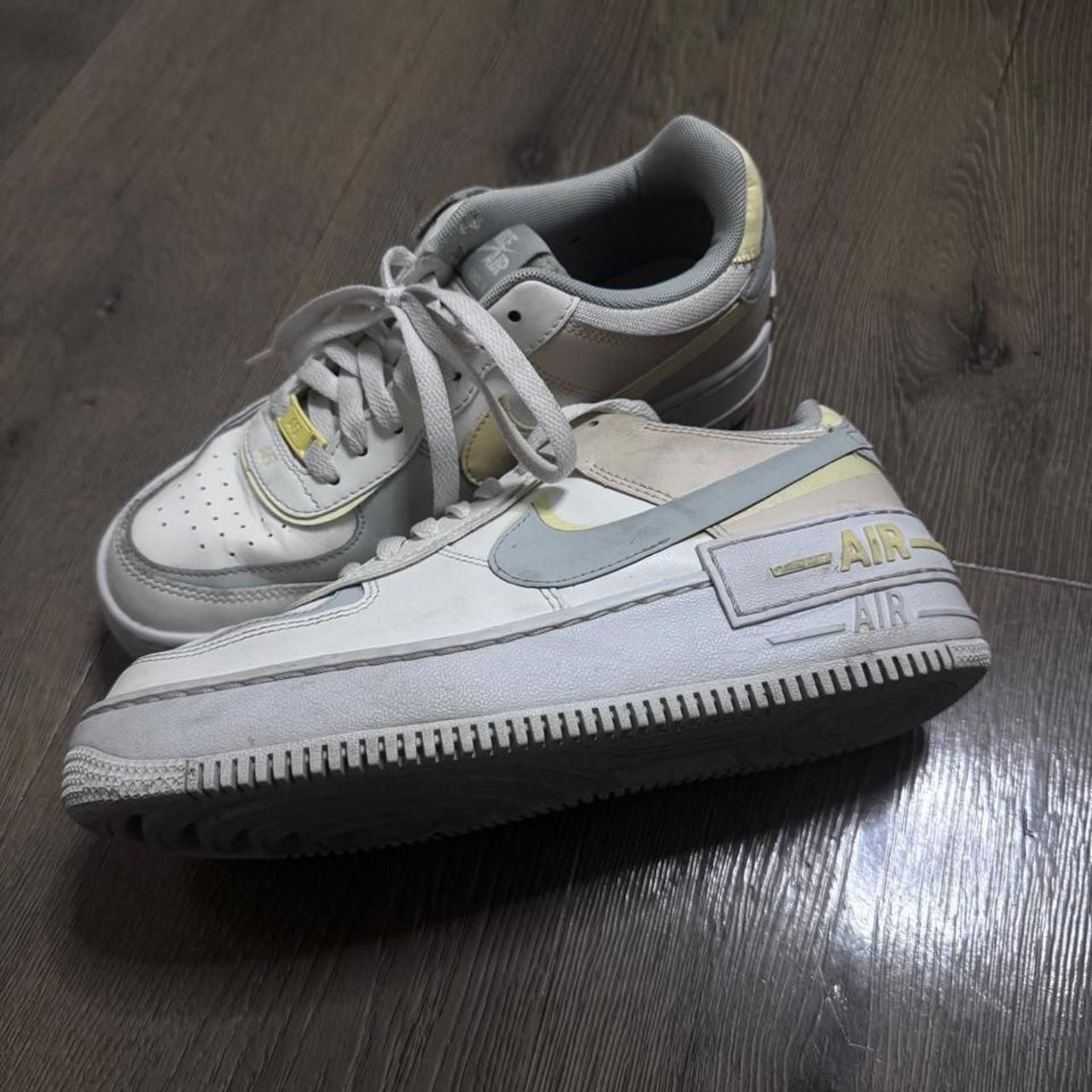 Nike Air Force 1 Shadow US 8 Citron Tint Sail Light Silver 2