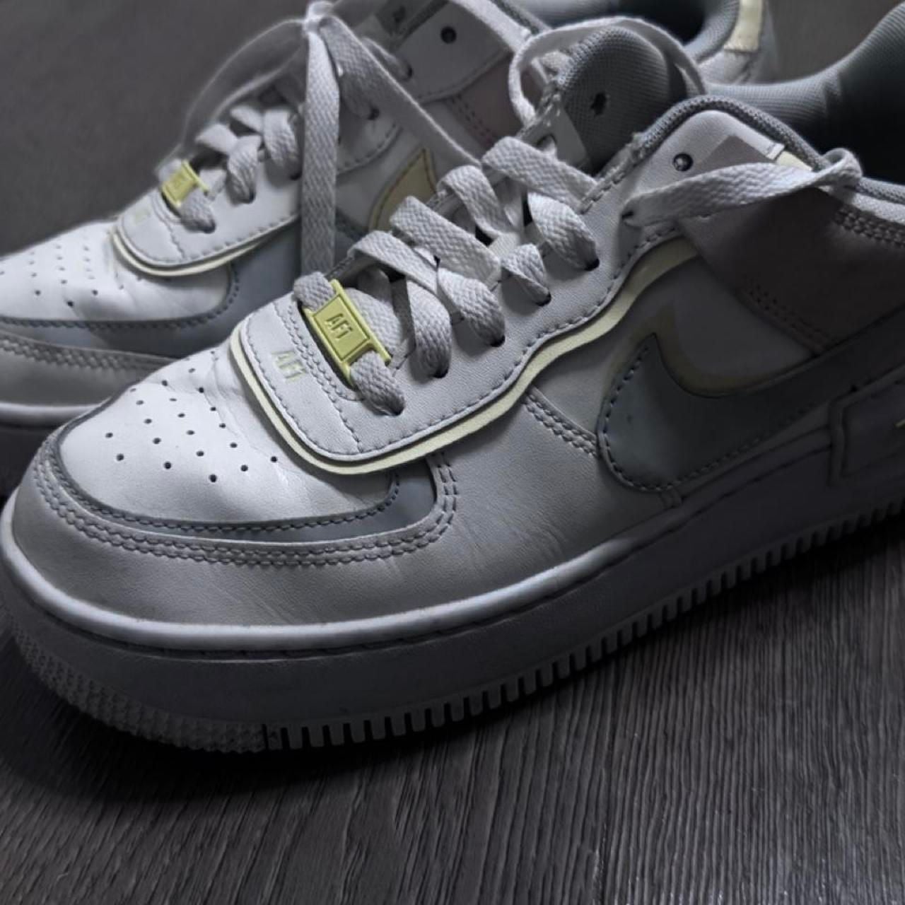 Nike Air Force 1 Shadow US 8 Citron Tint Sail Light Silver 3