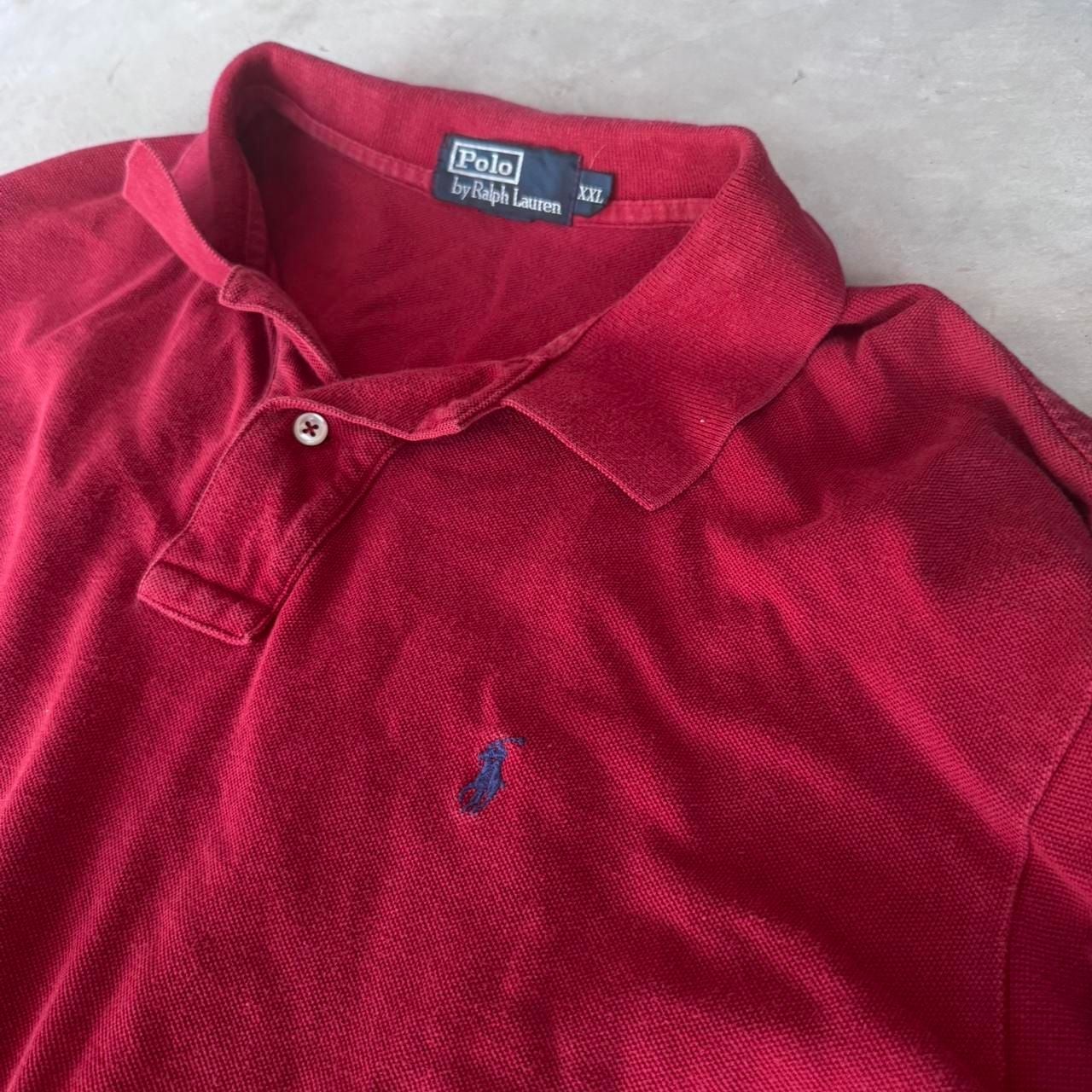 Polo Ralph Lauren Long Sleeve Polo Size XXL Burgundy Cotton 2