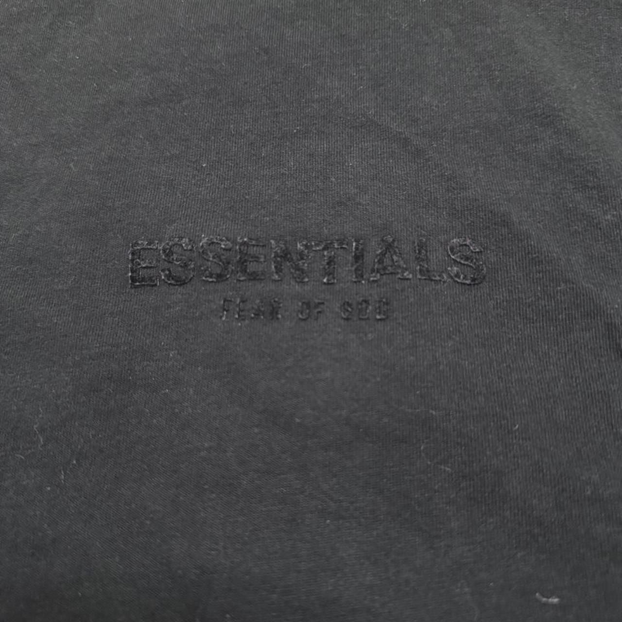 Fear of God Essentials T-Shirt Size L Black Cotton Logo Tee 3