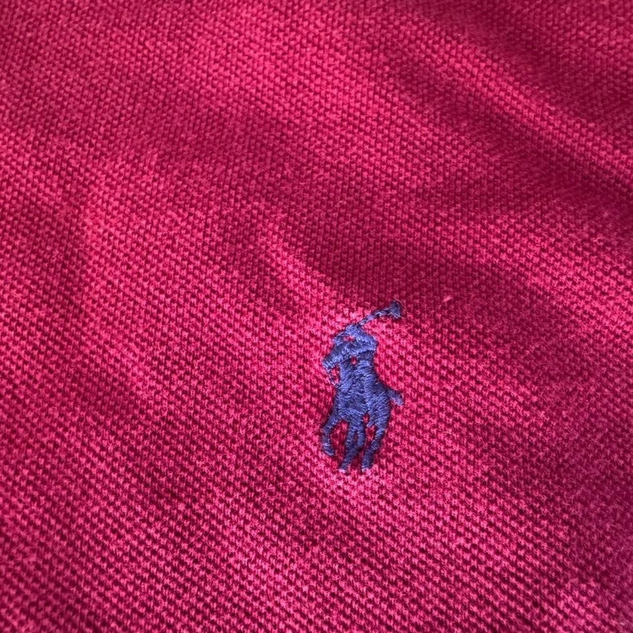 Polo Ralph Lauren Long Sleeve Polo Size XXL Burgundy Cotton 4