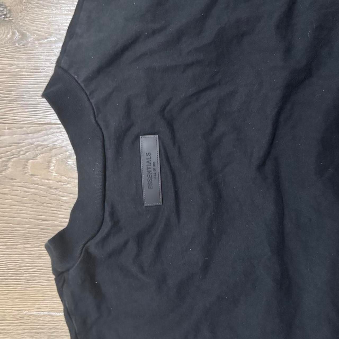 Fear of God Essentials T-Shirt Size L Black Cotton Logo Tee 7