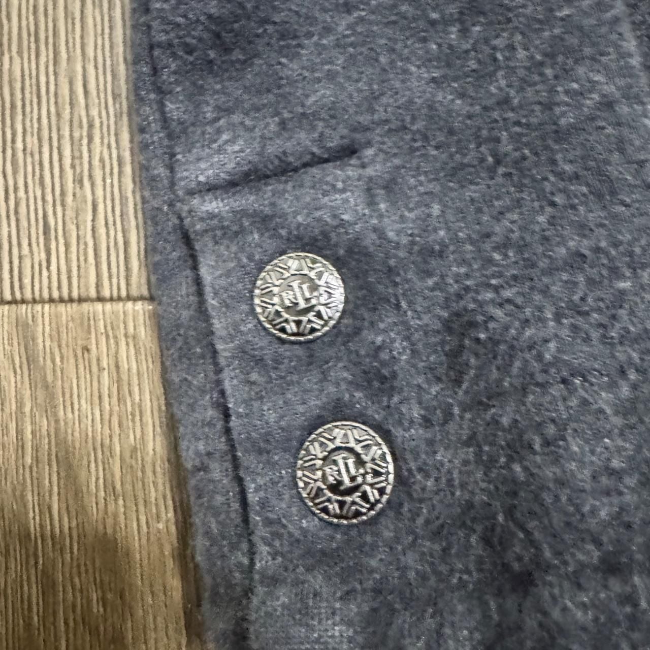 Lauren Ralph Lauren Quarter Zip Sweatshirt Size M Charcoal Grey Pullover 7