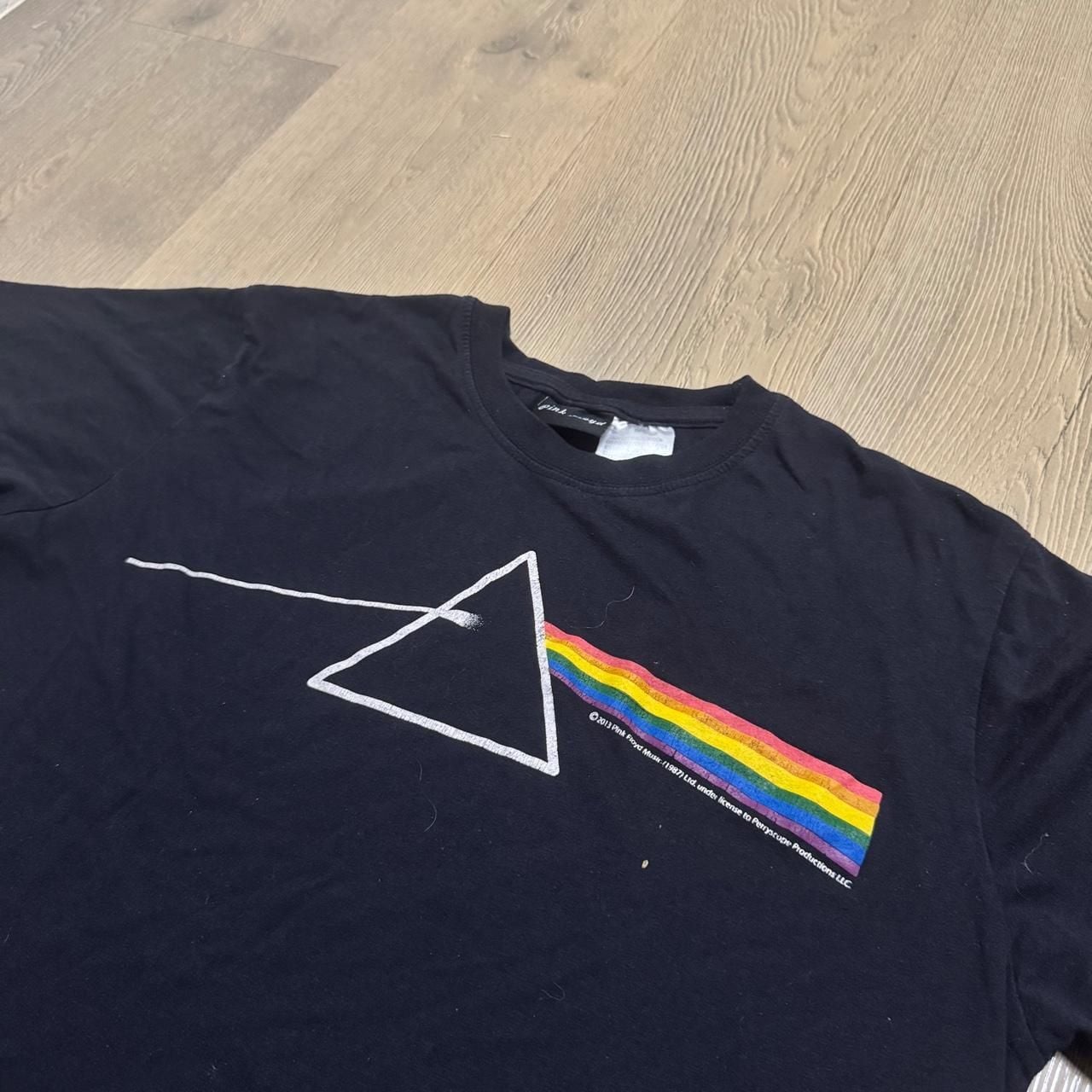 Pink Floyd Dark Side Of The Moon T-Shirt Size M Black Graphic Tee 2