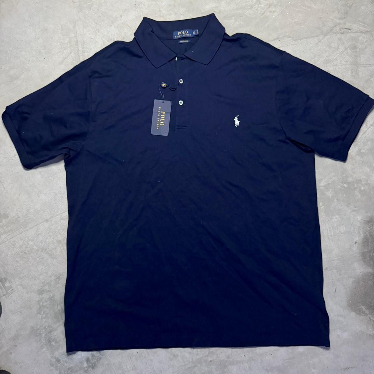 Polo Ralph Lauren Stretch Mesh Polo Size XLT Navy Blue New with Tags 2