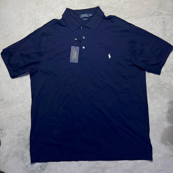 Polo Ralph Lauren Stretch Mesh Polo Size XLT Navy Blue New with Tags