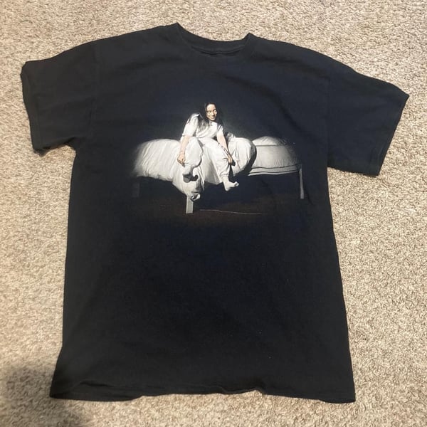 Billie Eilish World Tour 2019 T-Shirt Size M Black