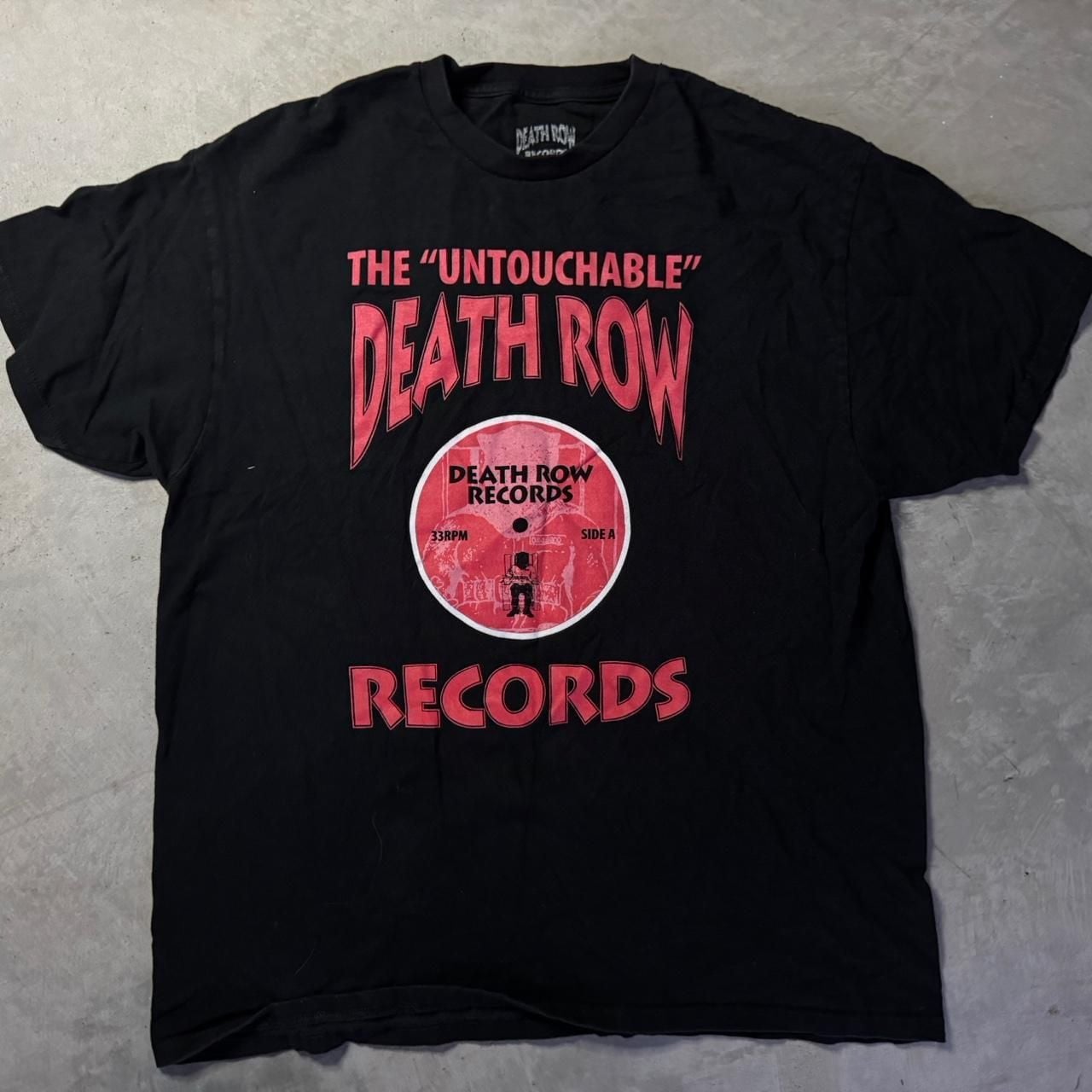 Death Row Records The Untouchable Graphic Tee Size XL Black 2