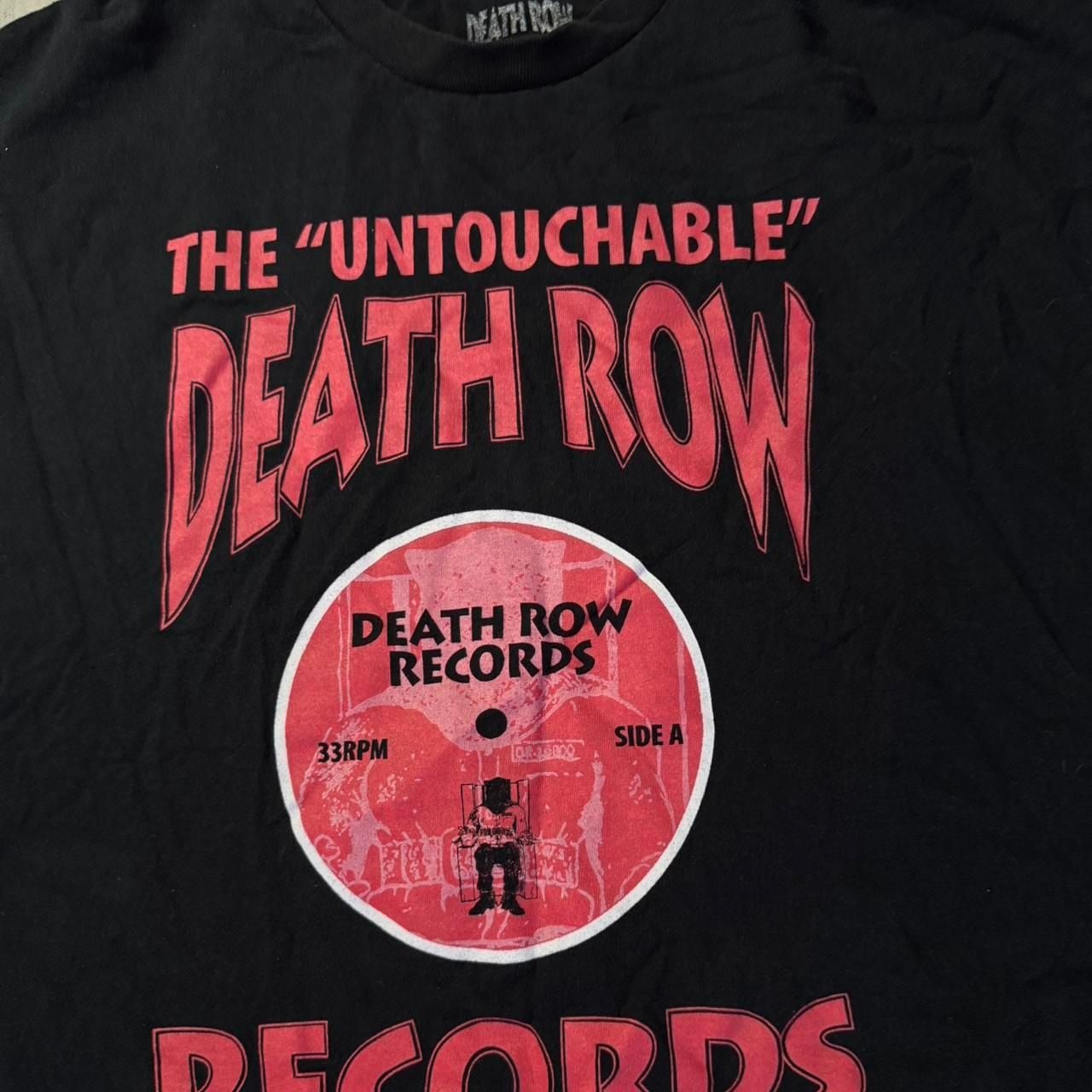 Death Row Records The Untouchable Graphic Tee Size XL Black 3
