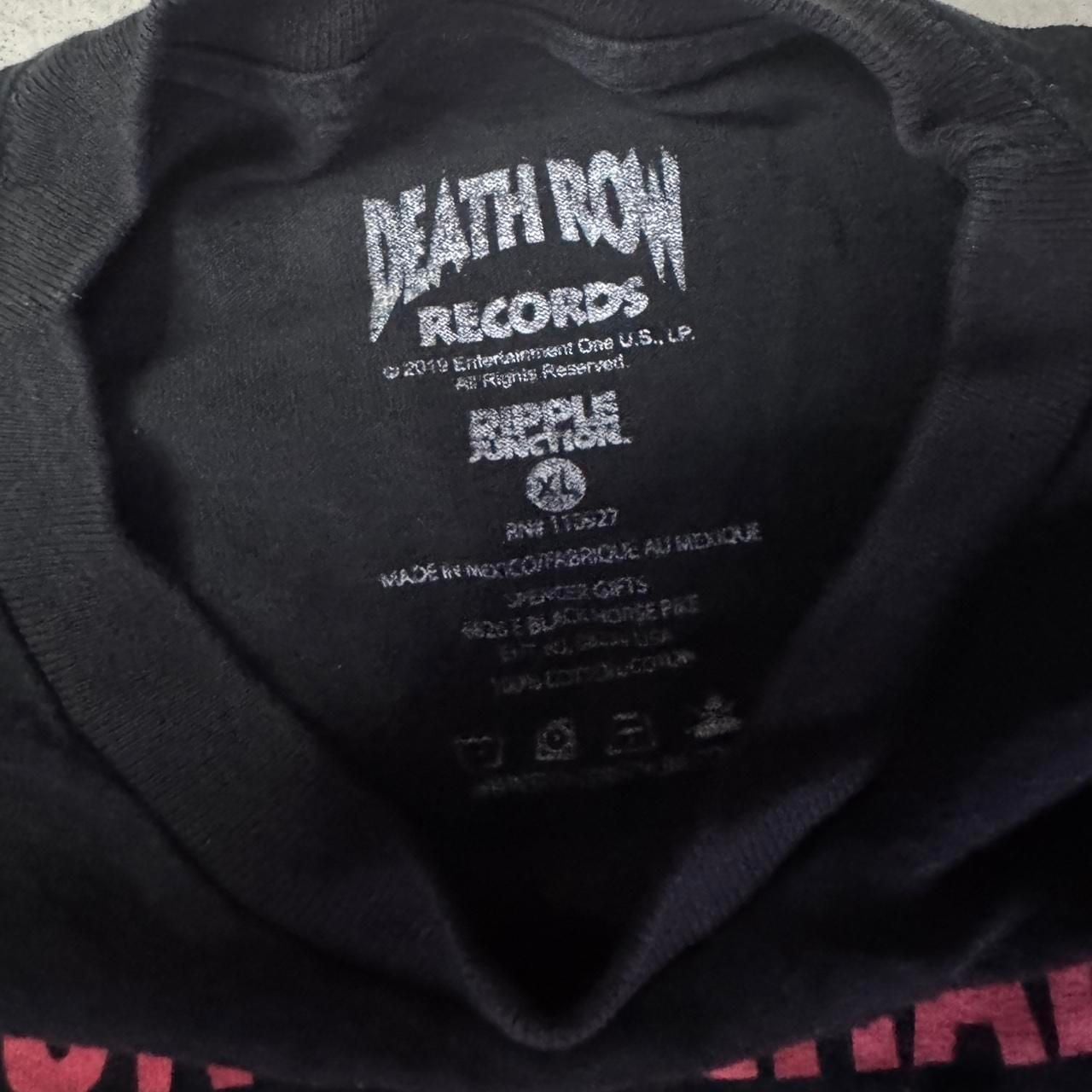 Death Row Records The Untouchable Graphic Tee Size XL Black 4