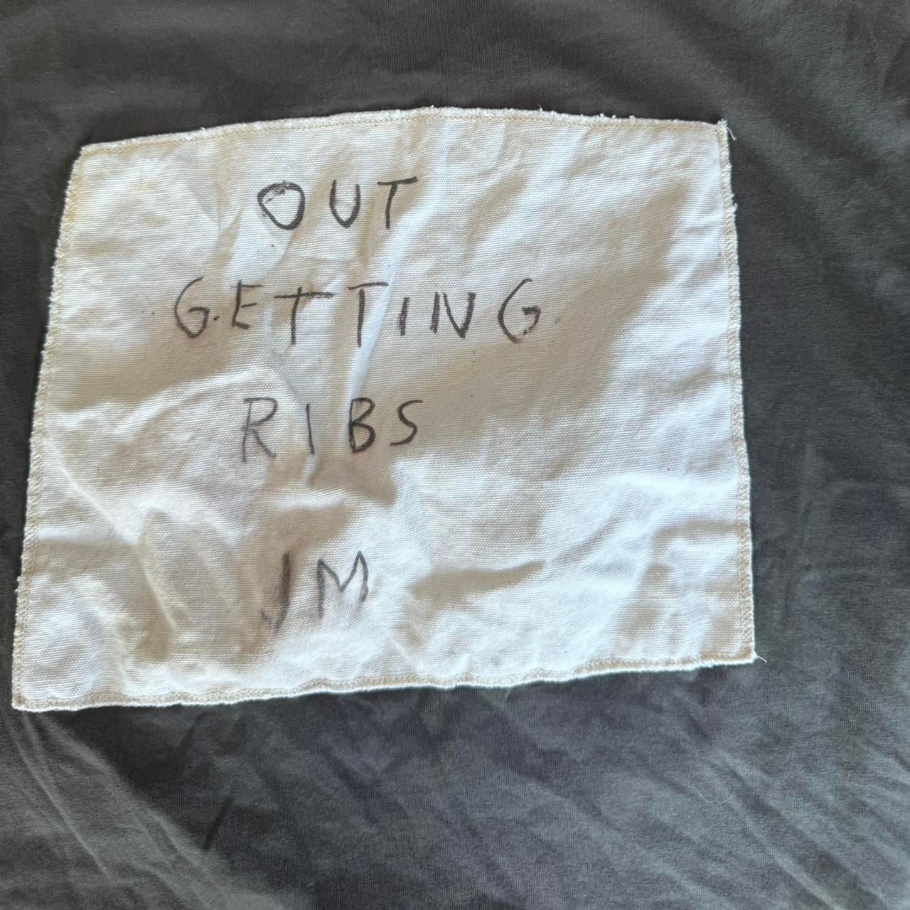 Rome Pays Off Out Getting Ribs T-Shirt Size XL Charcoal Graphic Tee 3