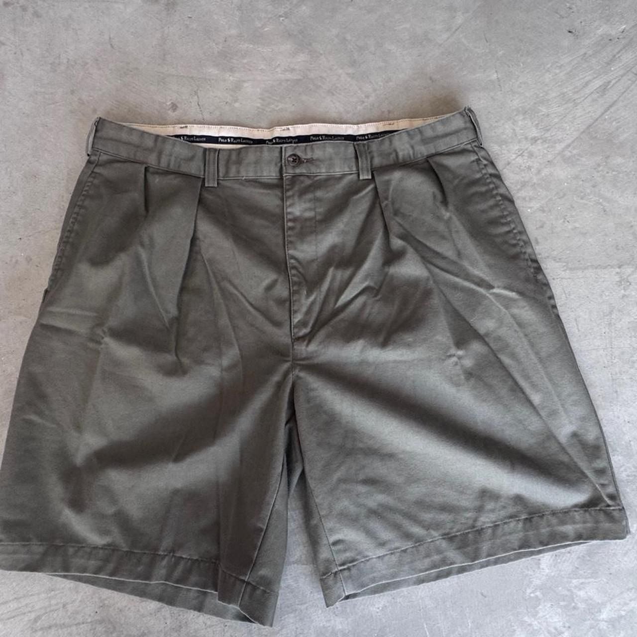 Polo Ralph Lauren Chino Shorts Olive Green Pleated 2