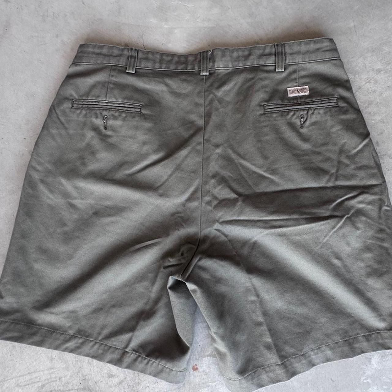 Polo Ralph Lauren Chino Shorts Olive Green Pleated 3