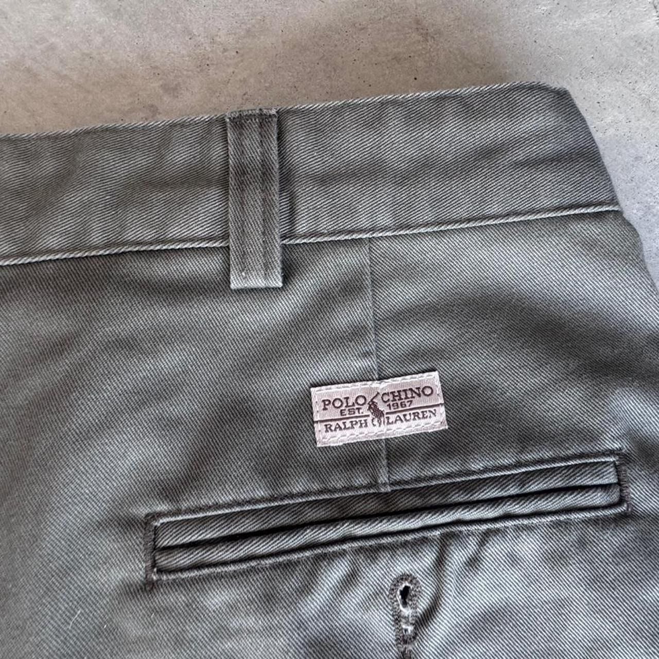Polo Ralph Lauren Chino Shorts Olive Green Pleated 5