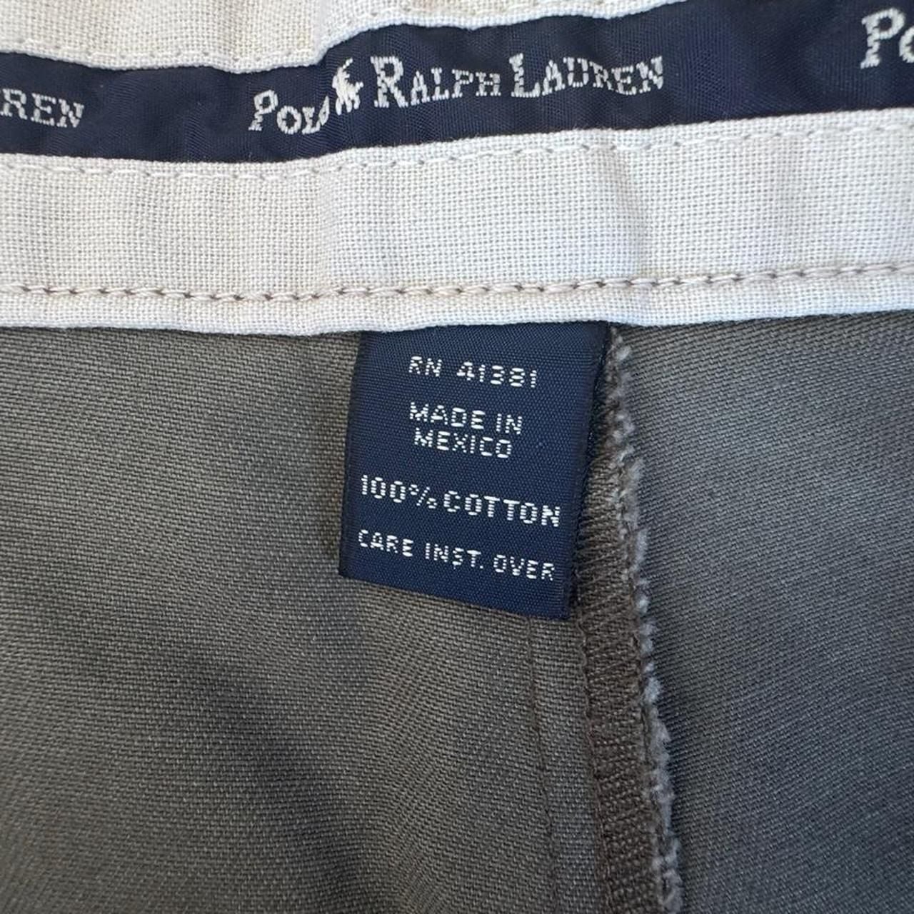 Polo Ralph Lauren Chino Shorts Olive Green Pleated 6