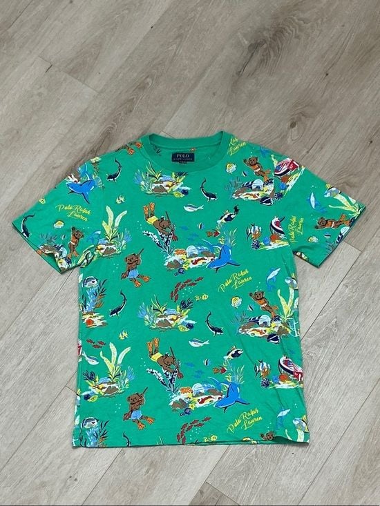 Polo by Ralph Lauren Green Kids' Ocean Adventure Graphic Tee 2