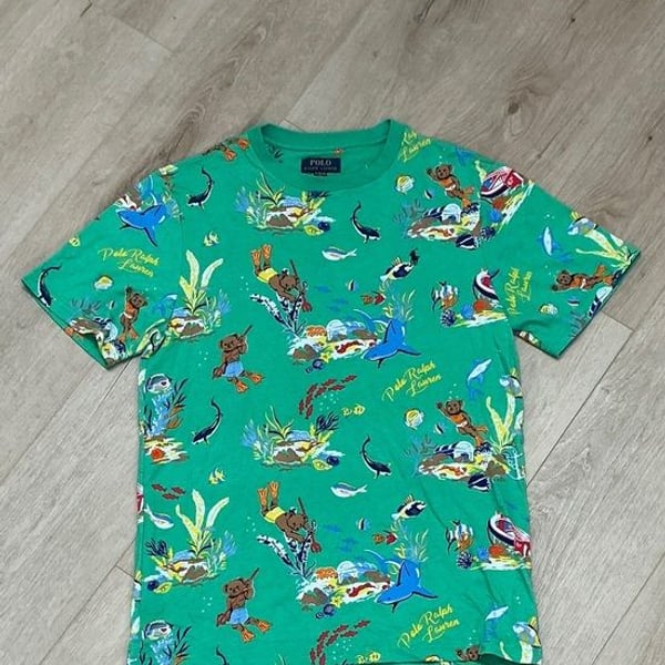 Polo by Ralph Lauren Green Kids' Ocean Adventure Graphic Tee
