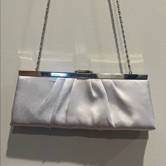 Gunne Sax Silver Crossbody Bag with Chain Strap 2