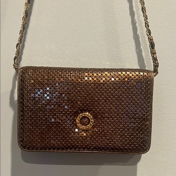 Vintage Brown Chain Crossbody Bag 2