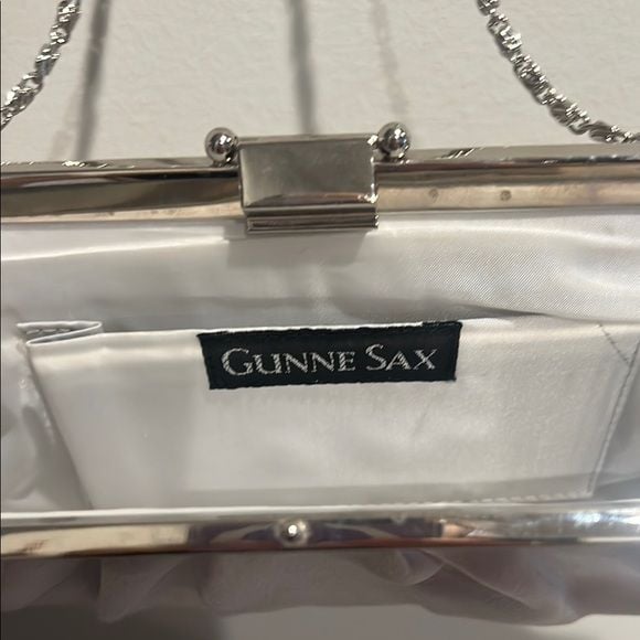 Gunne Sax Silver Crossbody Bag with Chain Strap 4