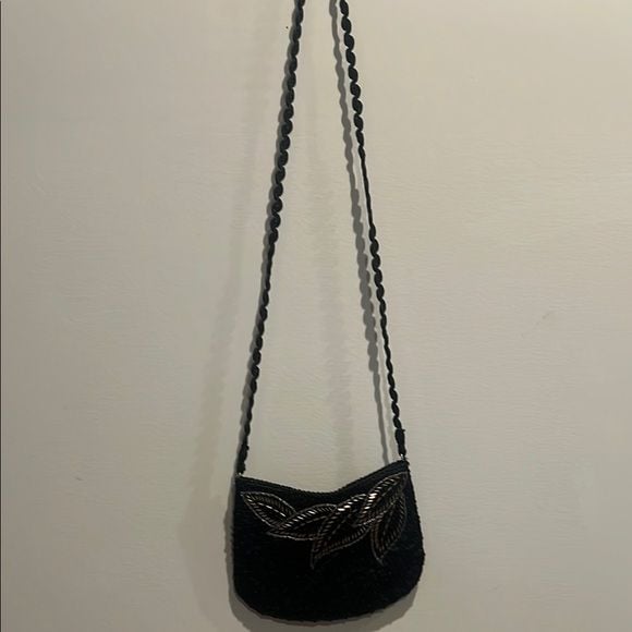 Vintage La Regale Black Beaded Bag 5