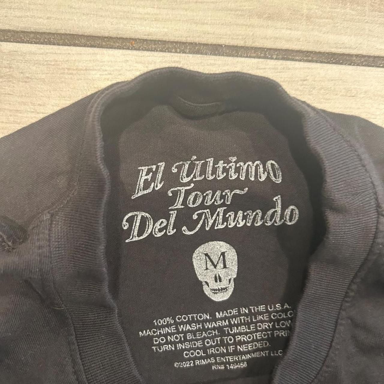 Bad Bunny El Ultimo Tour Del Mundo 2022 Concert T-Shirt M 7