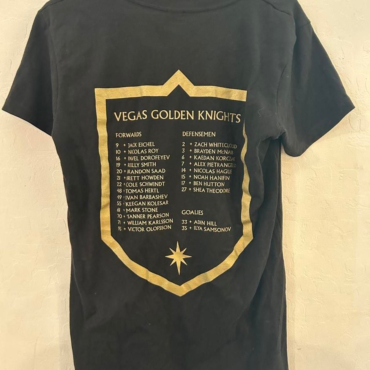 Tultex Vegas Golden Knights Playoff T-Shirt Size L Black For The Realm 7