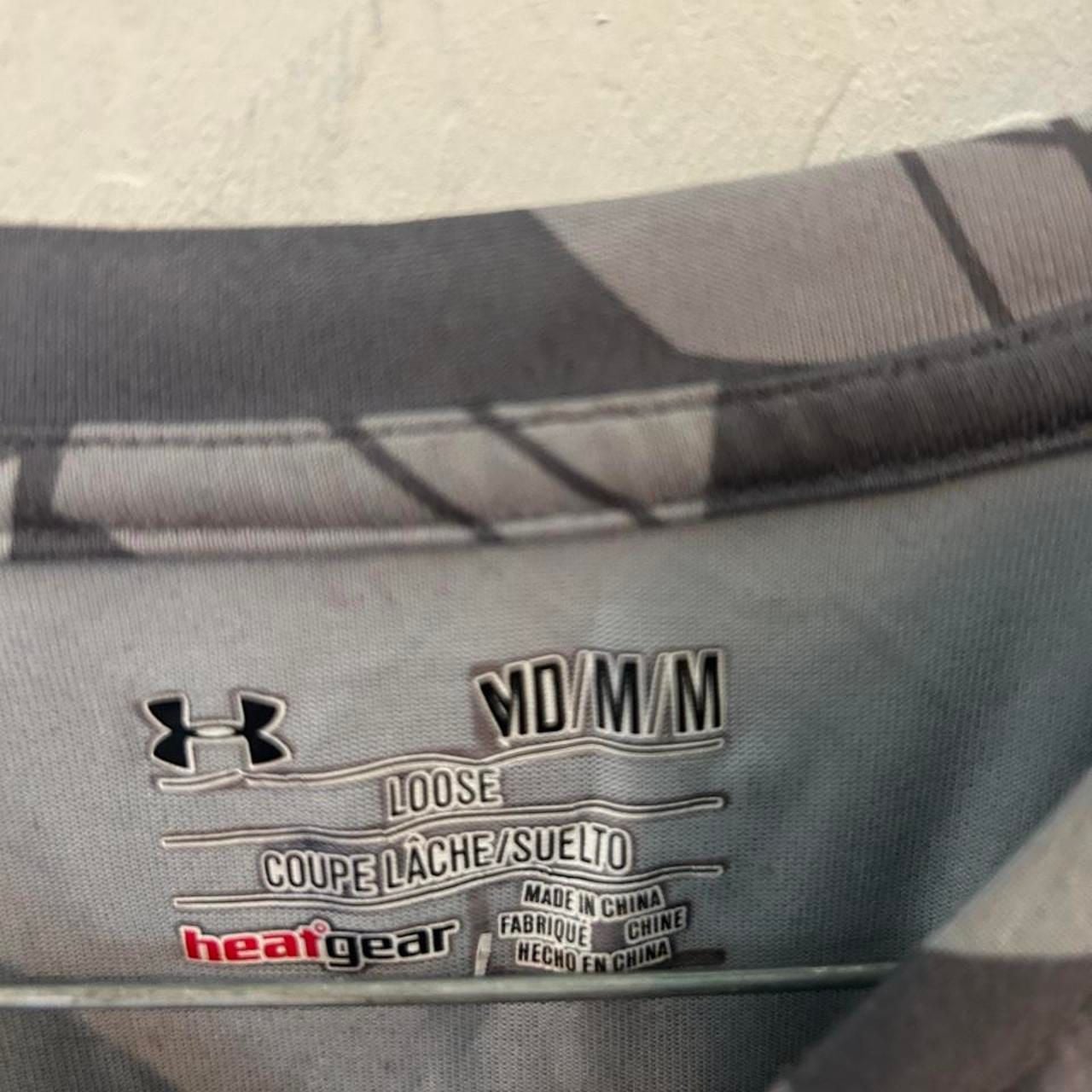 Under Armour Stephen Curry HeatGear T-Shirt MD/M Grey Shatter Print SC Logo 4