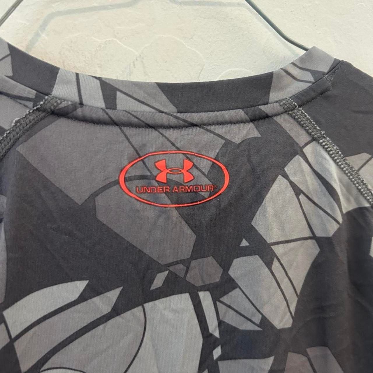 Under Armour Stephen Curry HeatGear T-Shirt MD/M Grey Shatter Print SC Logo 6
