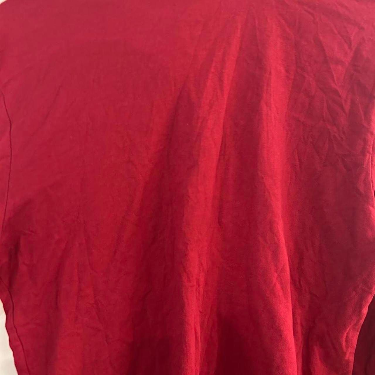 FIFA World Cup Qatar 2022 Long Sleeve T-Shirt Size L Red Official Licensed 7