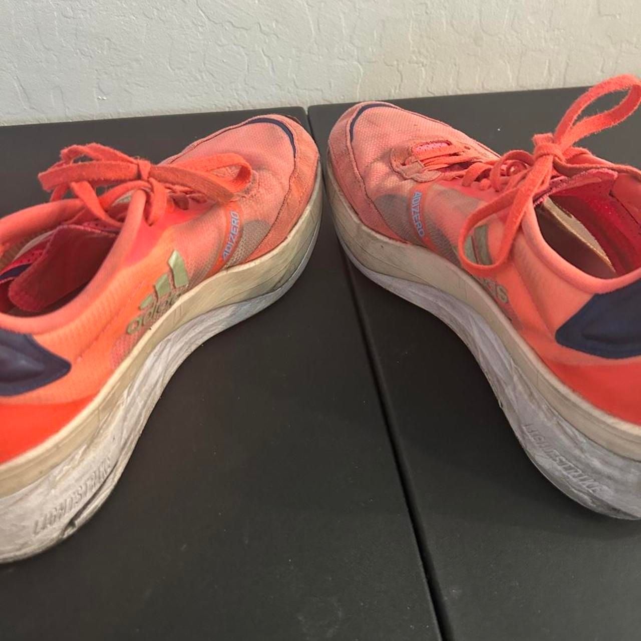 Adidas Adizero Boston 10 US 9 Turbo Pink Running Shoes 8