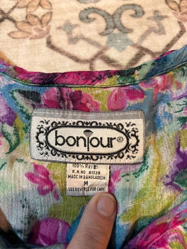 Bonjour Blouse size M 3